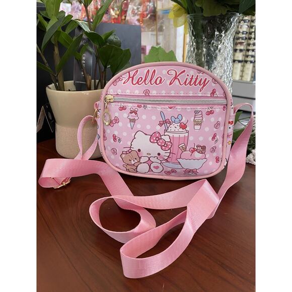 Hello Kitty Bag Mini Crossbody Bag Shoulder Pink Cute - Picture 1 of 7